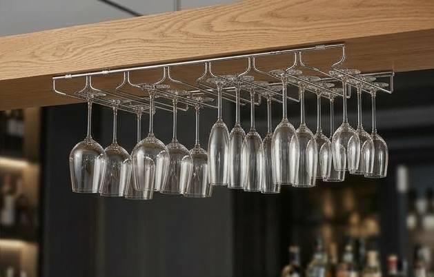 Glass Hanger Rack / 32cm / Ceiling /6Way