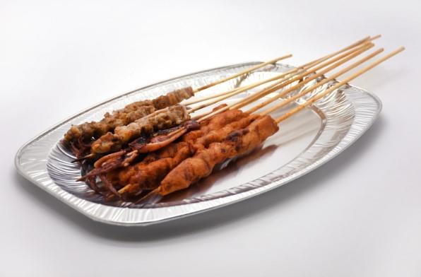 Oval aluminum tray / 55x35cm / 25 pcs