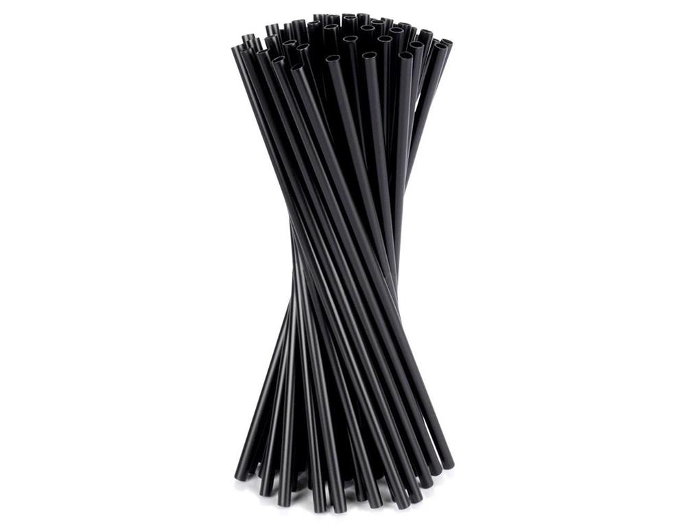 Straws / Multi-use / 8x240 mm / Black /