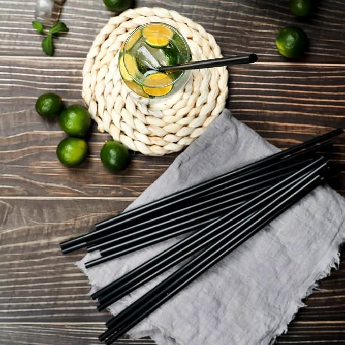 Straws / Multi-use / 8x240 mm / Black /