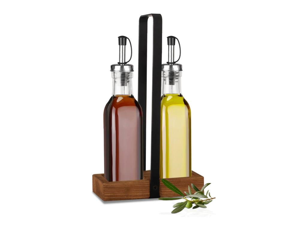 Seasoning set / two-piece / wooden