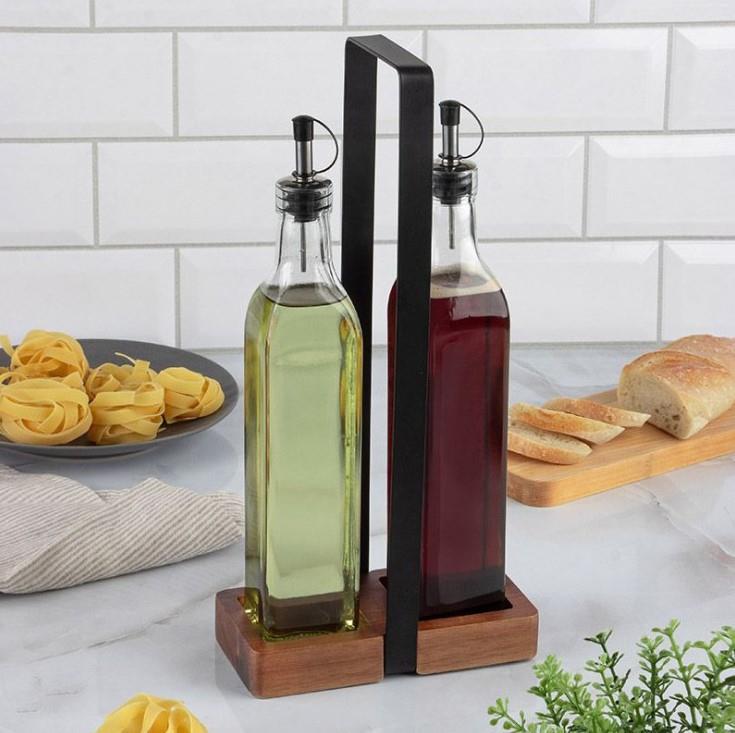 Seasoning set / two-piece / wooden