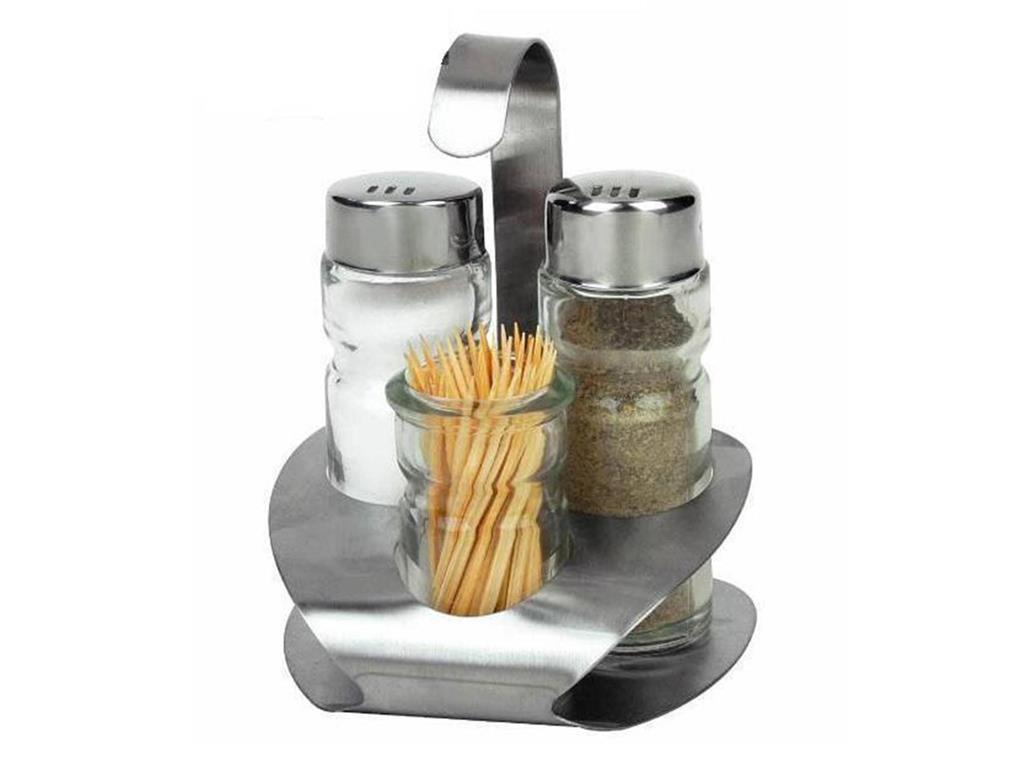 Seasoning set / three-piece / 10cm