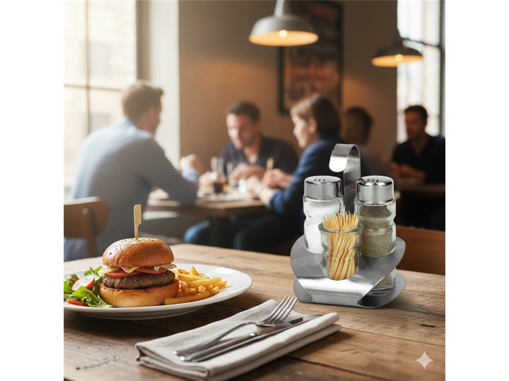 Seasoning set / three-piece / 10cm