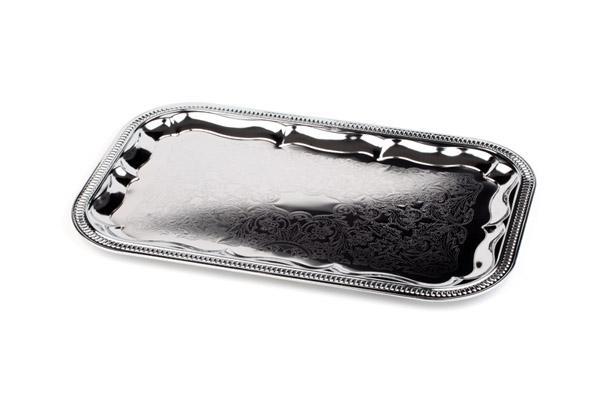 Serving tray / 53x32cm / silver / Party