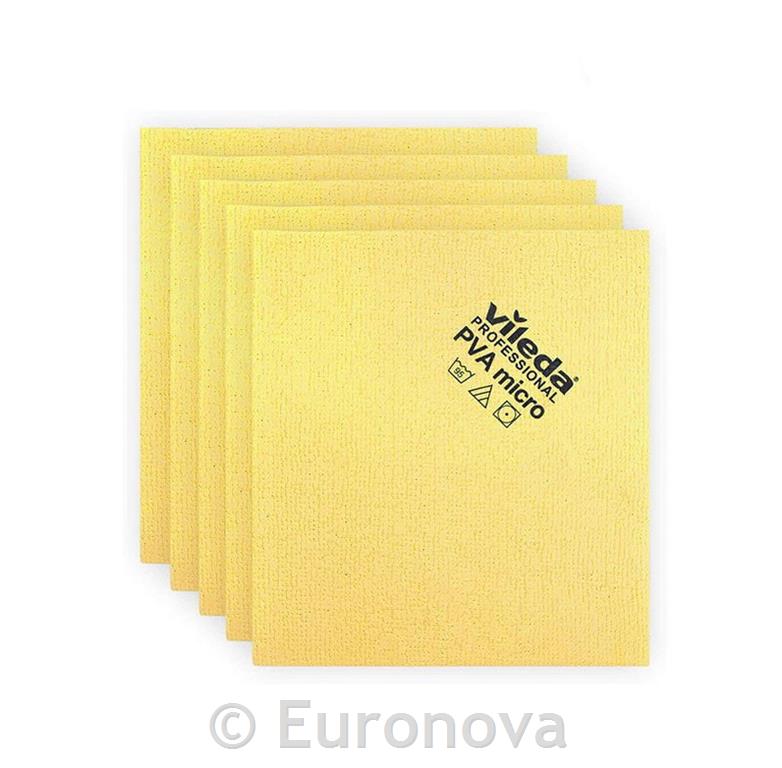 Pva Micro Cloth / Yellow / 38x35cm /5pcs