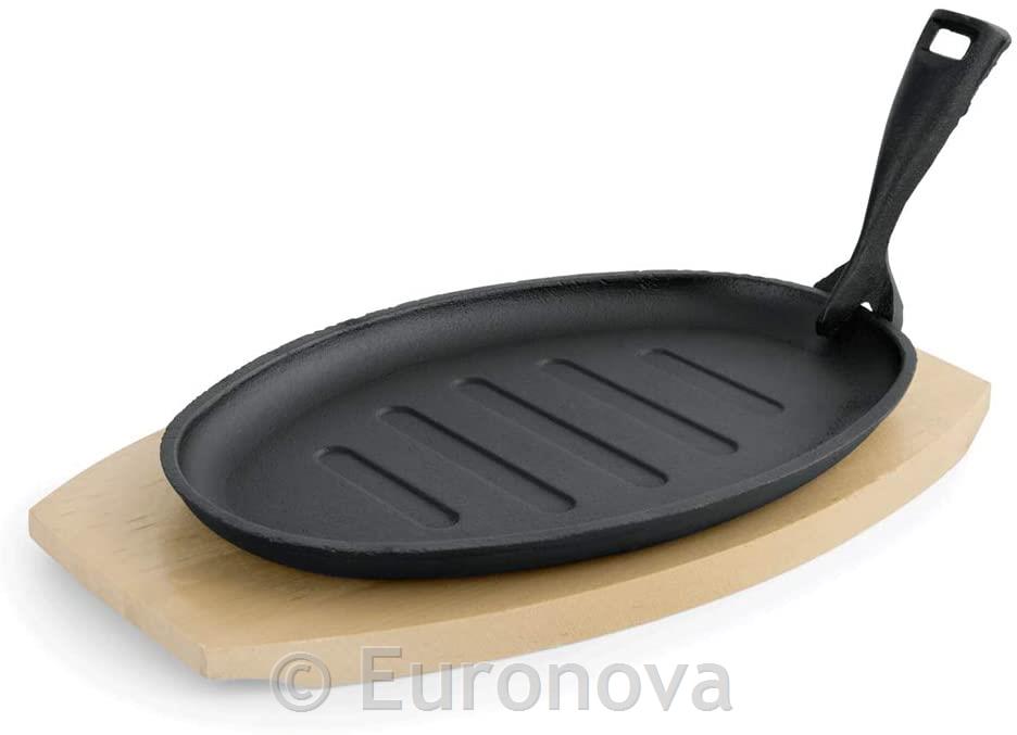 Cast Iron Serving Pan / Saucer / 29x18cm