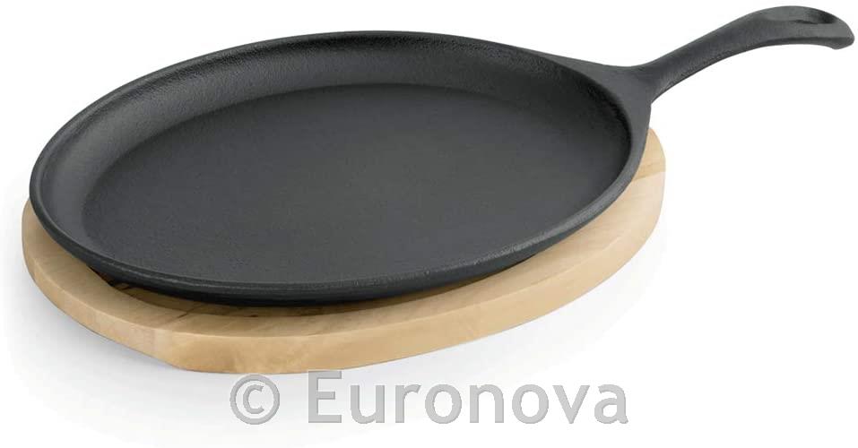 Cast Iron Serving Pan / Saucer / 24x17cm