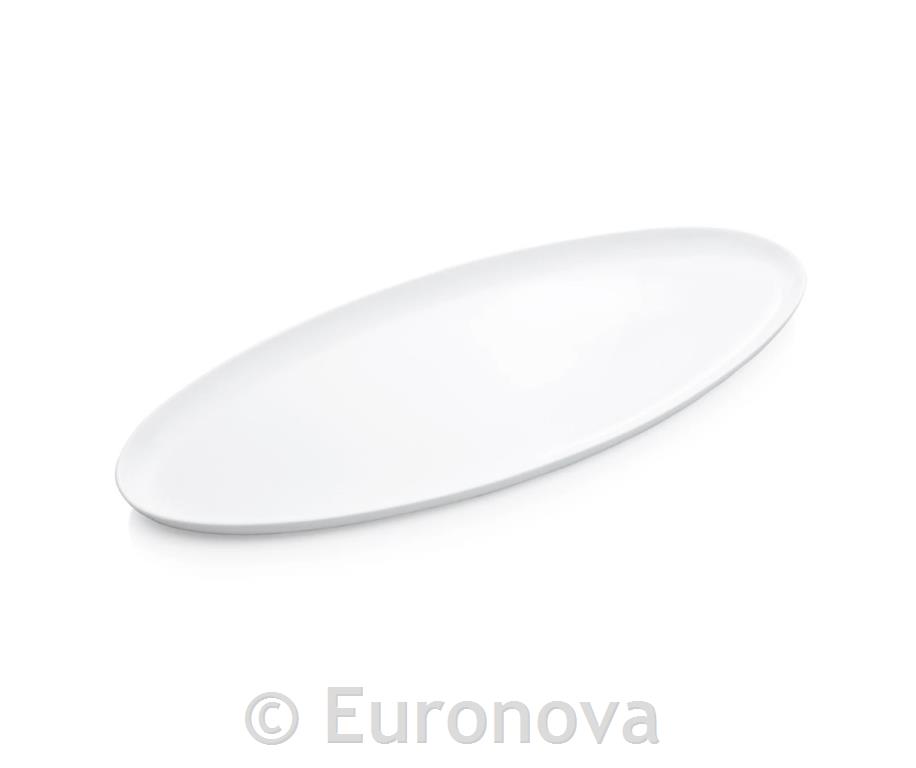 Porcelain serving plate / oval / 65x29cm