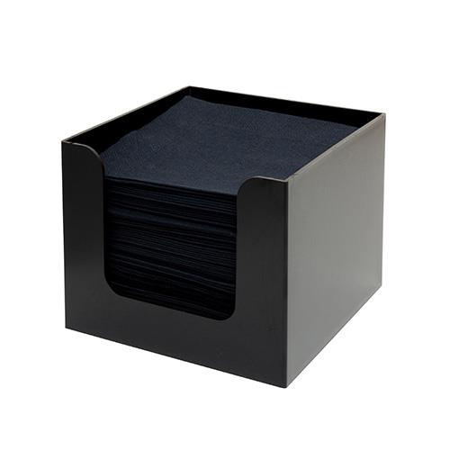 Napkin Holder Black / 14x14cm