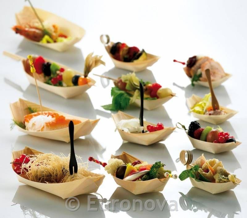 Wooden Fingerfood Boat / 7cm / 100pcs