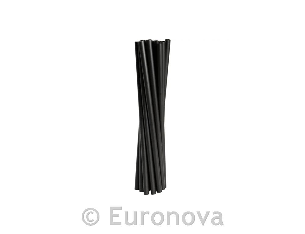 Straws / Long / 8x240mm / Black / 250pcs