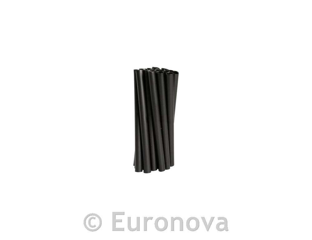 Straws / Short / 8x120mm / Black / 250Pc