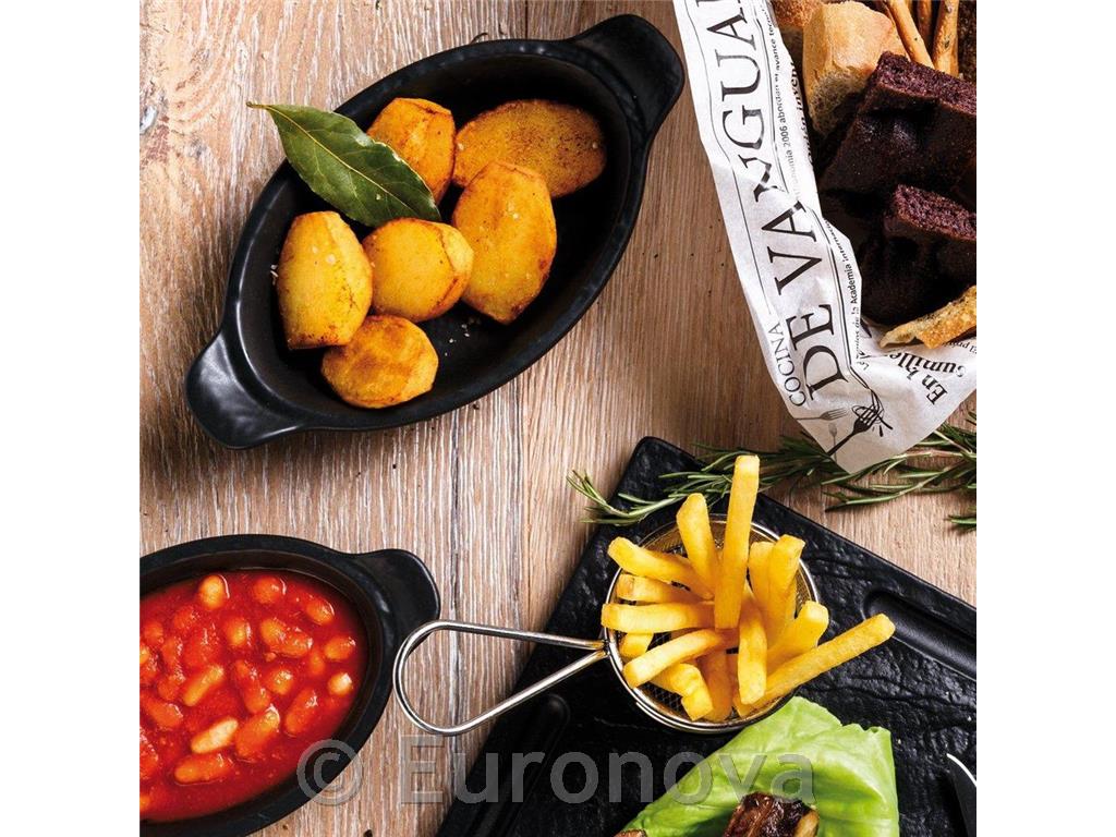 Oval Baking Tray / 23x12cm / Black