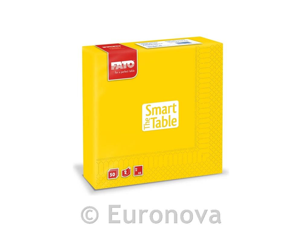 Napkins /2ply/ 40x40cm/D.Yellow/ 50pcs