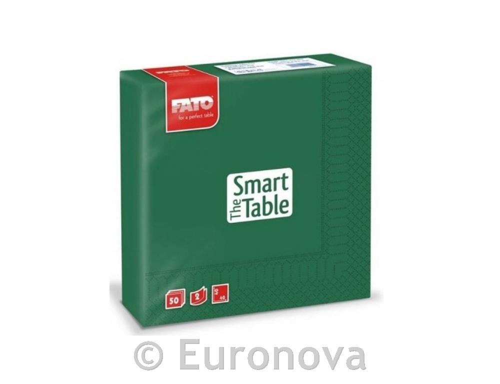 Napkins /2ply/ 40x40cm/D.Green/ 50pcs