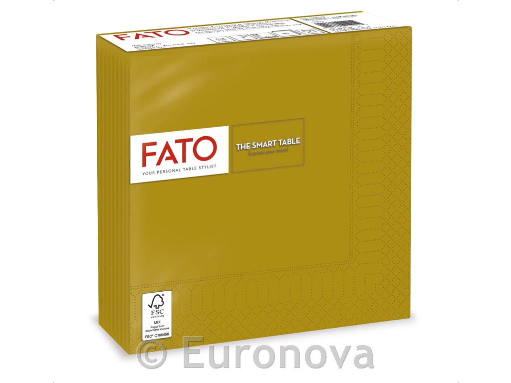 Napkins /2ply/ 33x33cm /Gold/ 20pcs