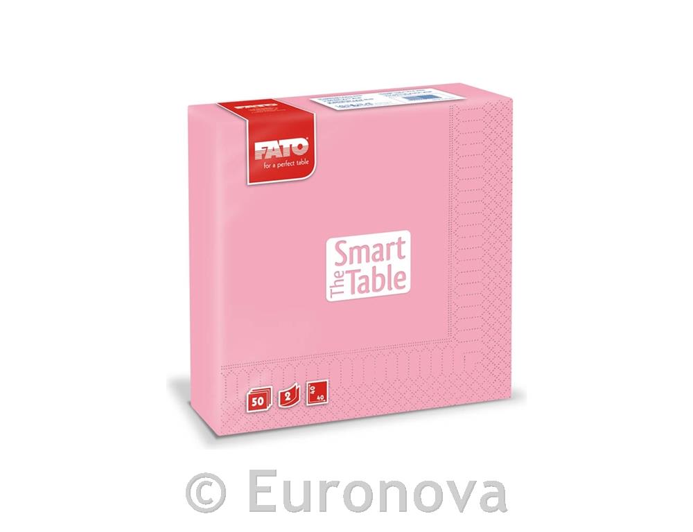 Napkins /2ply/ 40x40cm/Pink/ 50pcs