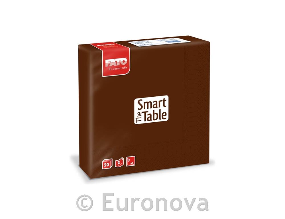 Napkins /2ply/ 40x40cm /Brown/ 50pcs