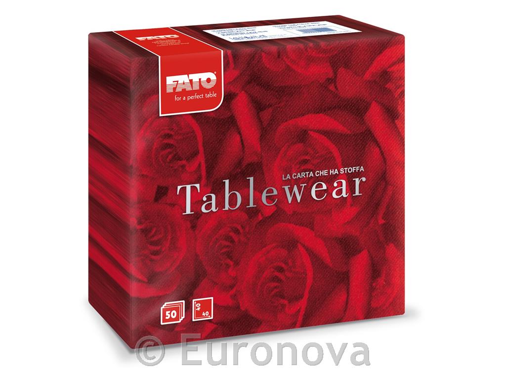 Napkins Airlaid /40x40cm /Red Rose/ 50Pc