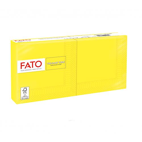 Napkins /2ply/ 25x25cm /Yellow/ 100pcs