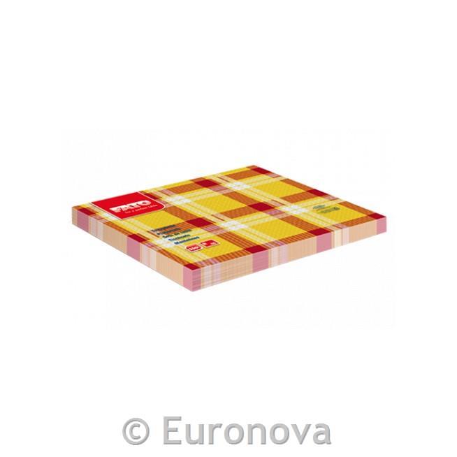Paper Placemats /40x30cm/Red-Yellow/250P