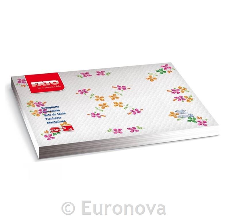 Paper Placemats /40x30cm/Flowers/ 250pcs