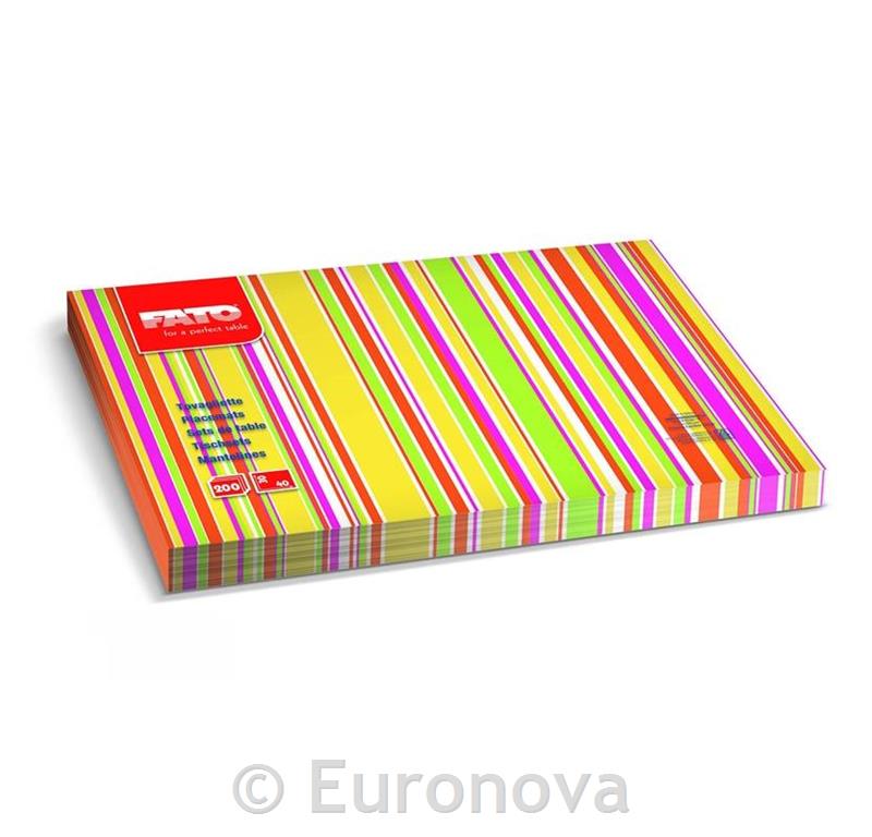 Paper Placemats /40x30cm/Lines/ 250pcs