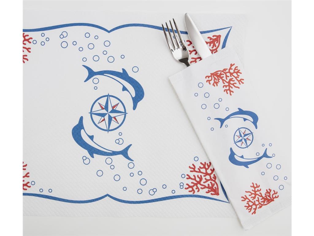 Paper Placemats / Dolphin / 250pcs