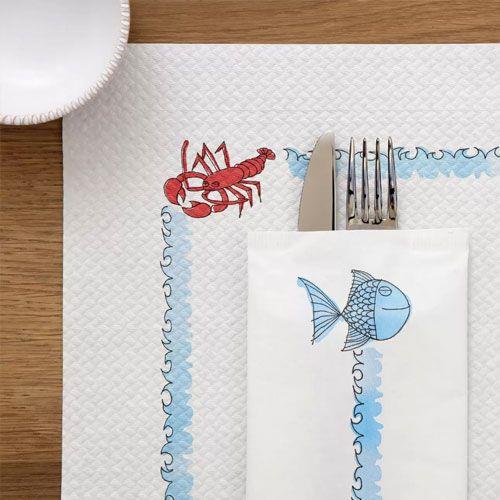 Paper Placemats / Dolphin / 250pcs