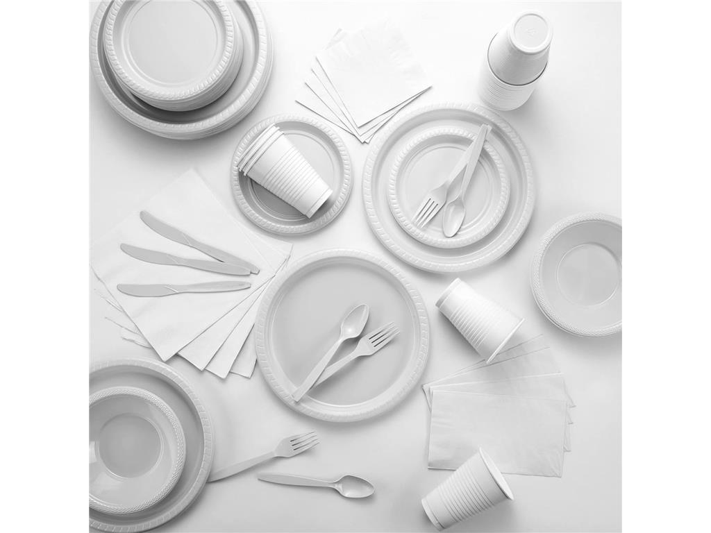 Plastic Cups / PS / 80ml / 100pcs / whit