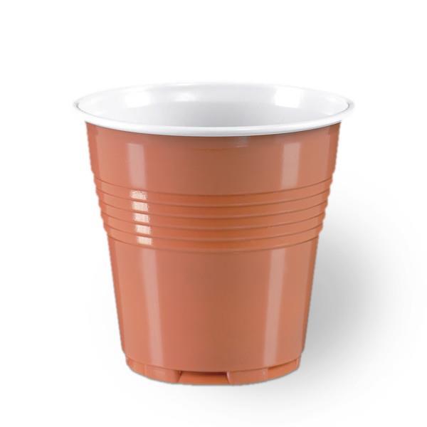 Plastic Cups / PS / 80ml/ 100pcs / brown