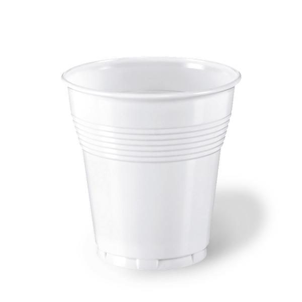 Plastic Cups / PS / 166ml / 100pcs / whi
