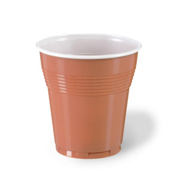 Plastic Cups / PS / 166ml / 100pcs / bro