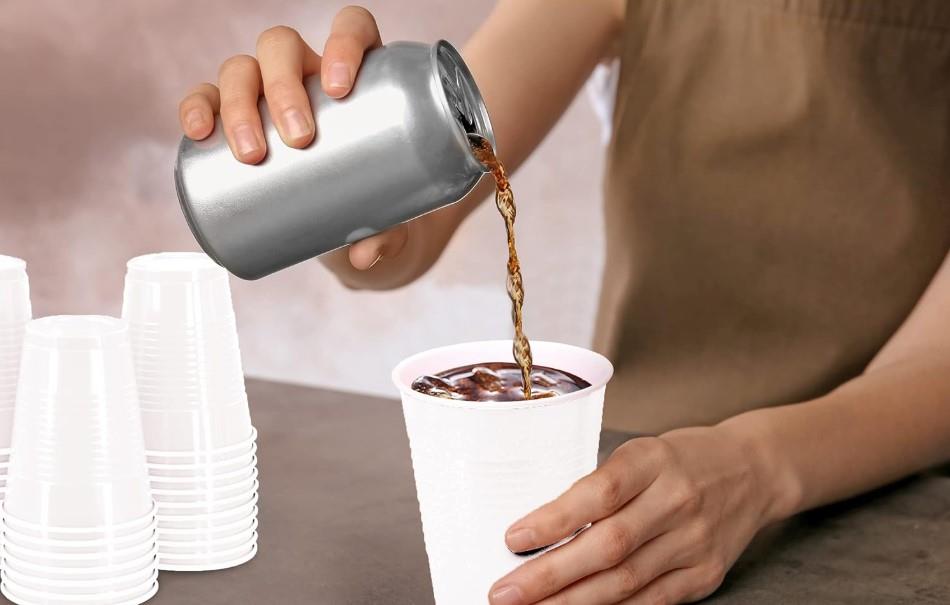 Plastic Cups / PS / 200ml / 100pcs / whi