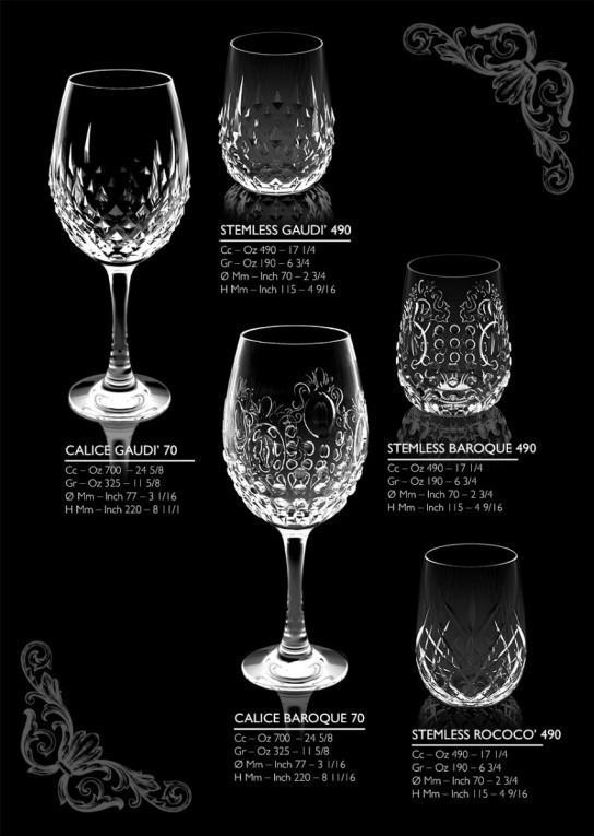 Baroque Stemless / 49cl / 6pcs
