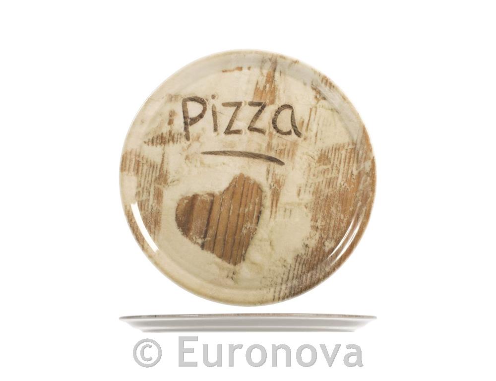 Pizza Plate Napoli / 33cm / Flour / 6pcs