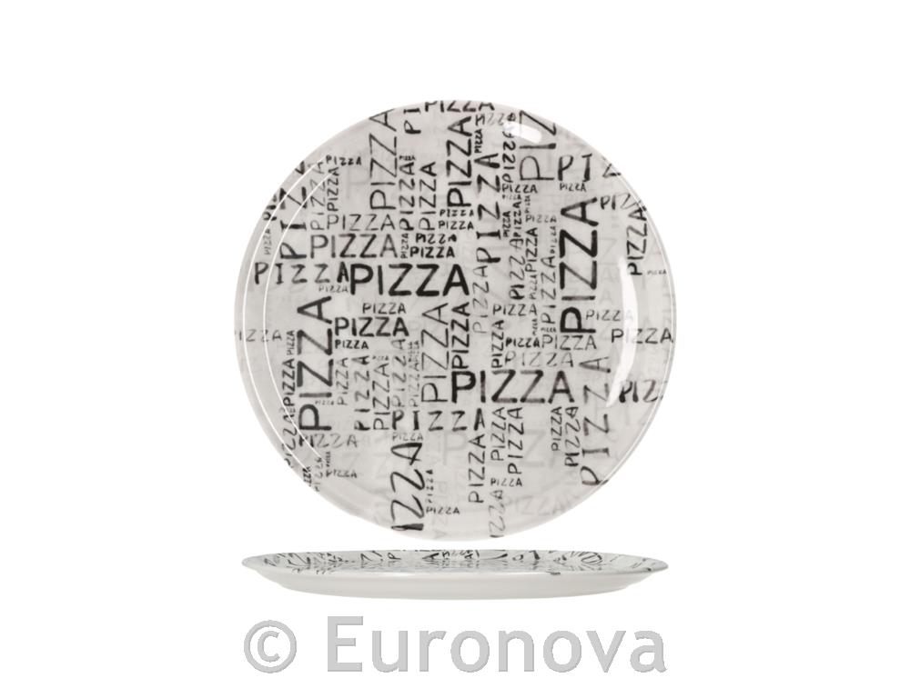 Pizza Plate Napoli / 31cm / W&B / 6pcs