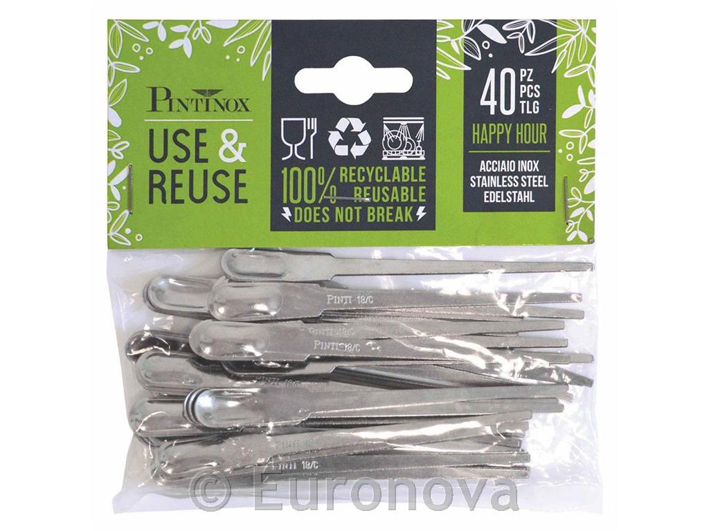 Use & Reuse Forks / Rf / 10cm / 40pcs