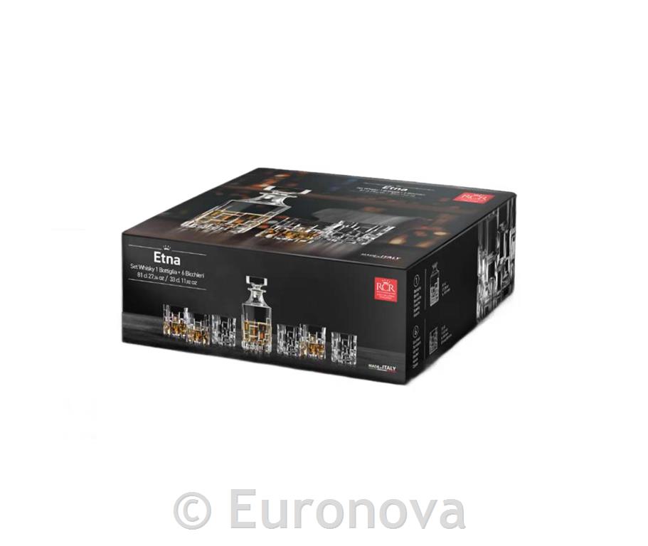 Set Etna /Decanter+whiskey glasses/ 7pcs