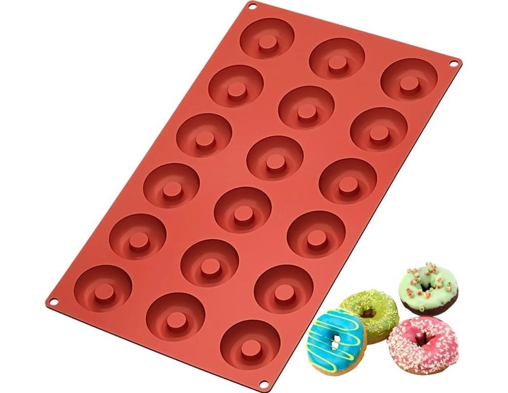 Silicone Baking Mould Doughnut / 18x / 4