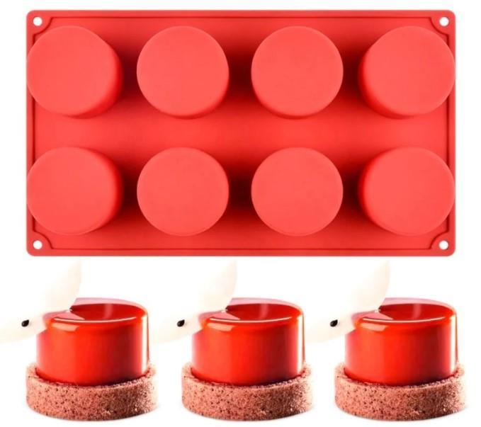 Silicone Baking Mould Cylinder / 8x / 60