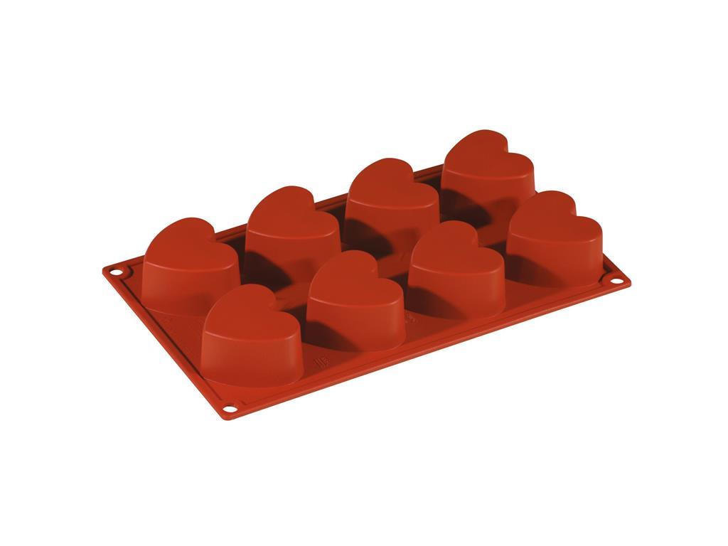 Silicone Mold Heart / 8x / 65x60mm