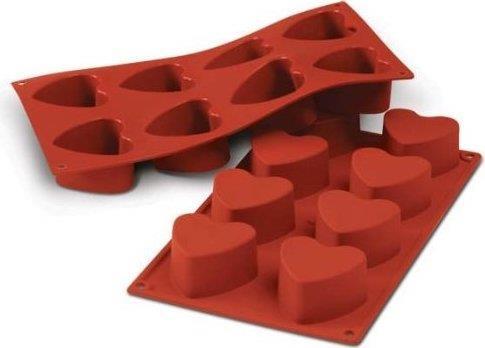 Silicone Mold Heart / 8x / 65x60mm