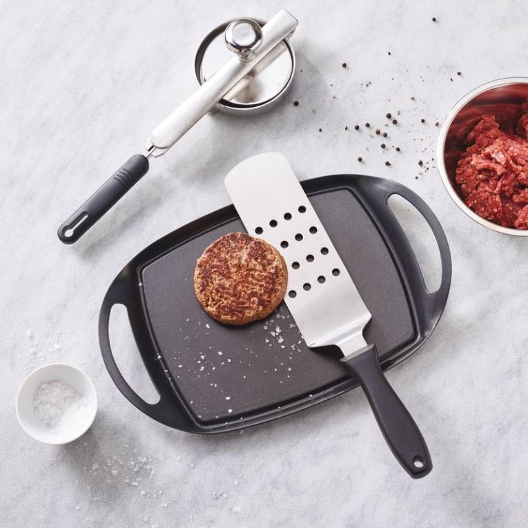 Hamburger Spatula Inox /7cm/ Perforated