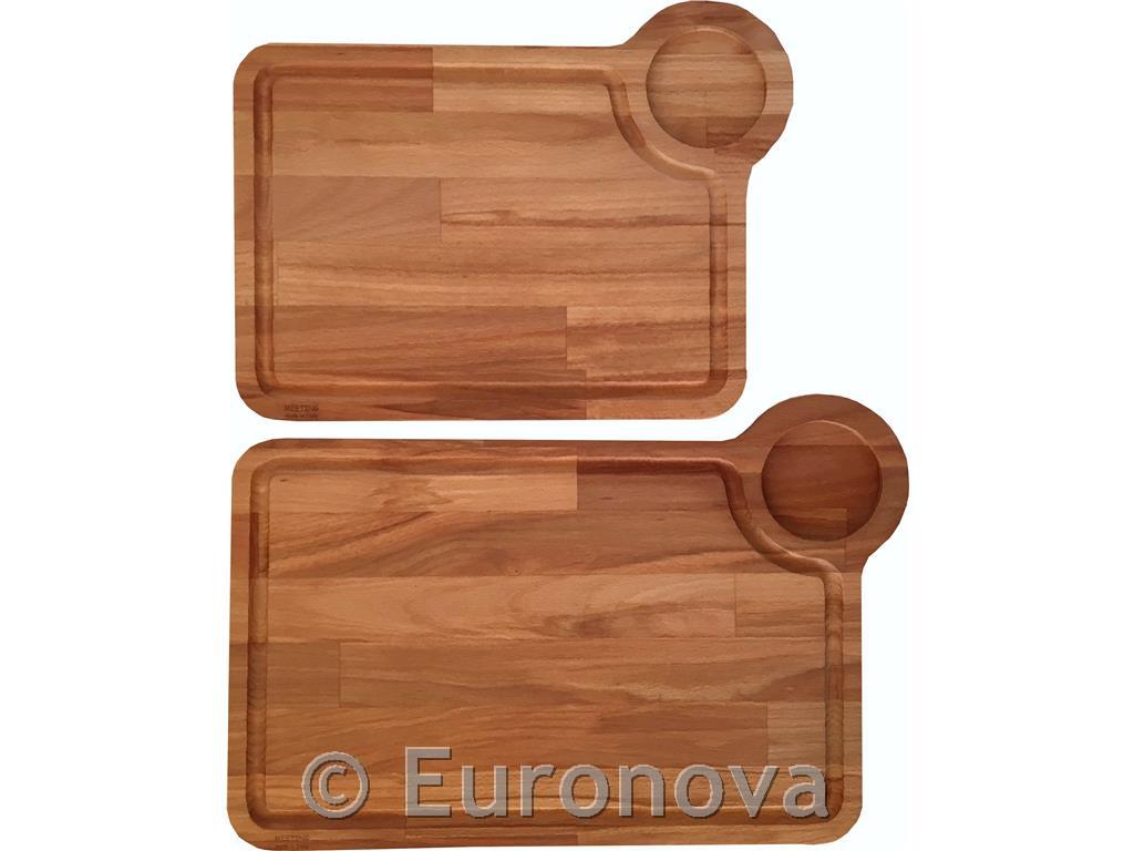 Wooden serving board / 45x30x2 cm
