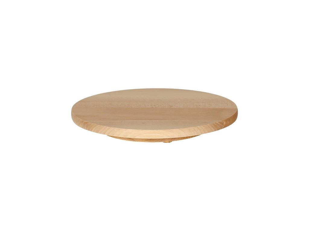 Wooden Rotating Serving Plate / 40cm