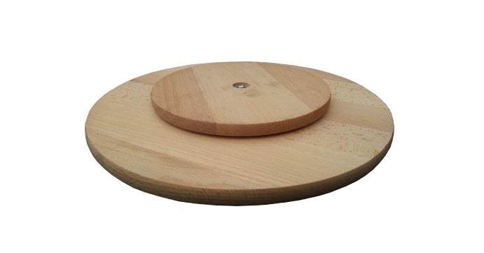 Wooden Rotating Serving Plate / 40cm