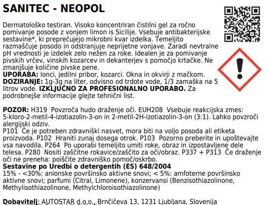 Neopol / 5L / Concentrated Hand Dishwash
