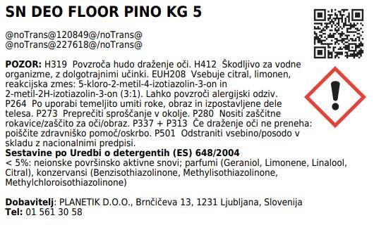 Deo Floor / 5L / Pinodor Surface Cleane